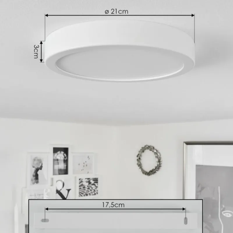 hofstein Plafonnier Finsrud LED Blanc, 1 lumière