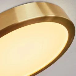 Lampes Art Déco-hofstein Plafonnier Finsrud LED Or, 1 lumière