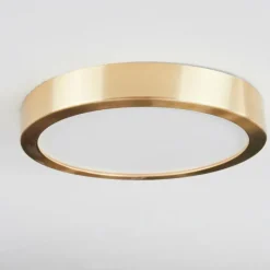 Lampes Art Déco-hofstein Plafonnier Finsrud LED Or, 1 lumière