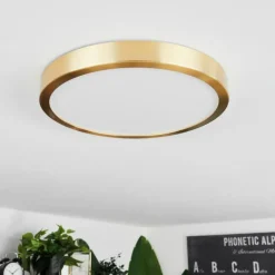 Lampes Dorées-hofstein Plafonnier Finsrud LED Or, 1 lumière