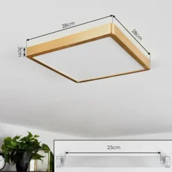 Lampes Dorées-hofstein Plafonnier Finsrud LED Or, 1 lumière