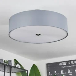 Lampes En Tissu-hofstein Plafonnier Foggia Chrome, 3 lumières