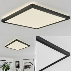 hofstein Plafonnier Folgares LED Noir, 1 lumière