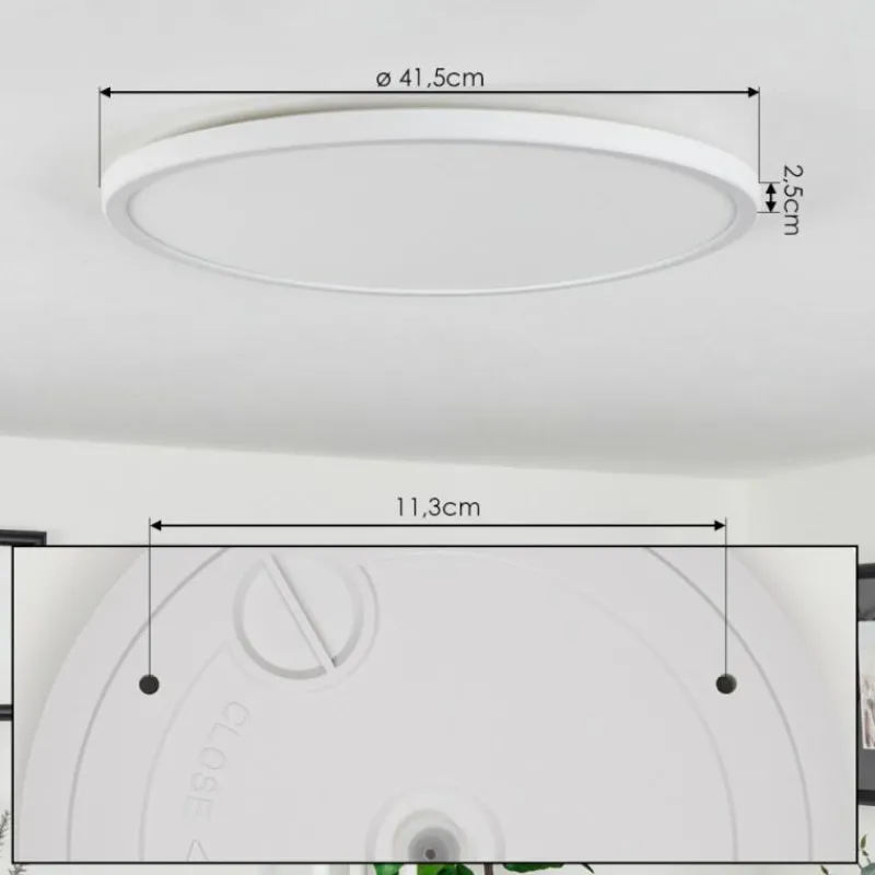 hofstein Plafonnier Folgares LED Blanc, 1 lumière