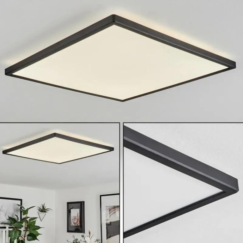 hofstein Plafonnier Folgares LED Noir, 1 lumière