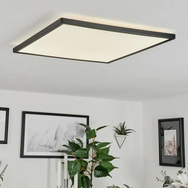 hofstein Plafonnier Folgares LED Noir, 1 lumière