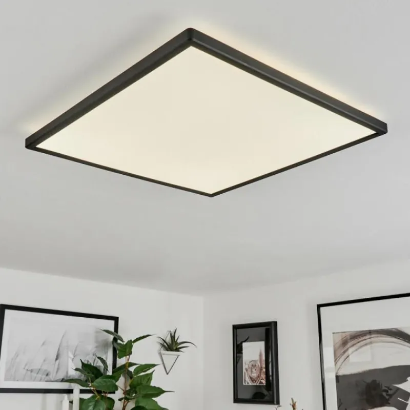 hofstein Plafonnier Folgares LED Noir, 1 lumière
