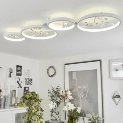 hofstein Plafonnier Fombillou LED Blanc, 1 lumière