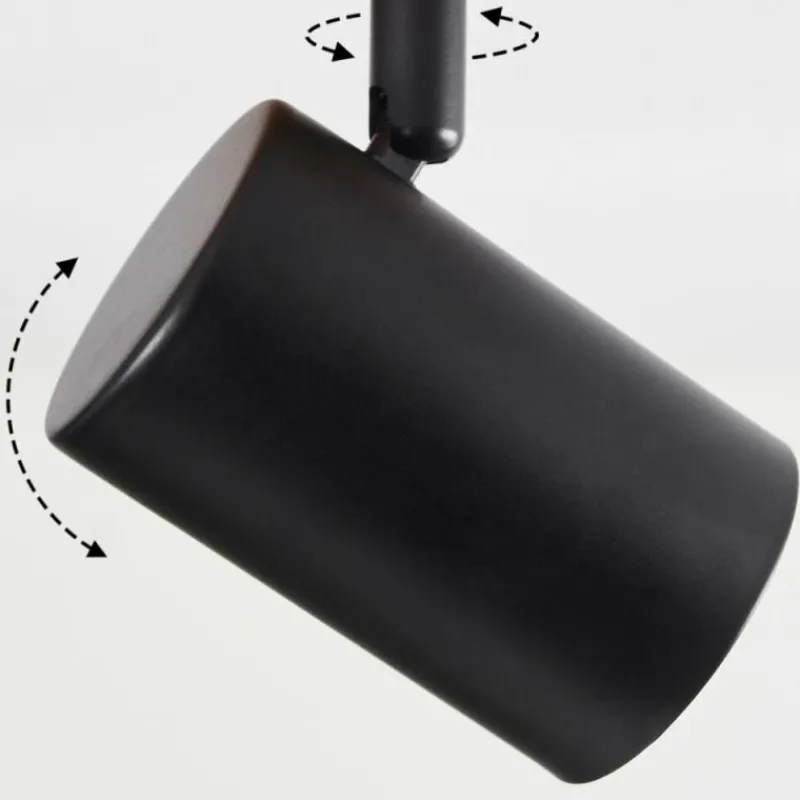 hofstein Plafonnier Gandufe Écru, Noir, 3 lumières