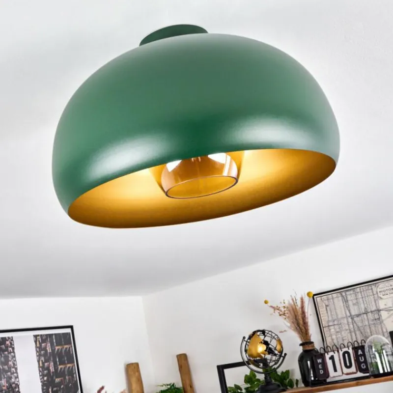 Lampes Dorées-hofstein Plafonnier Gaudi Or, Vert, 1 lumière
