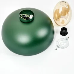 Lampes Dorées-hofstein Plafonnier Gaudi Or, Vert, 1 lumière