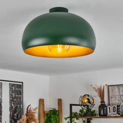 Lampes Dorées-hofstein Plafonnier Gaudi Or, Vert, 1 lumière