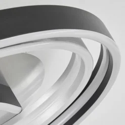 hofstein Plafonnier Golega LED Aluminium, Noir, 1 lumière