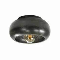 hofstein Plafonnier Gralhos Argent Oxydé, Noir, 1 lumière