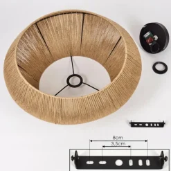 Luminaires Scandinaves-hofstein Plafonnier Henvic Noir, 1 lumière