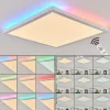 hofstein Plafonnier Hortinhas LED Blanc, 1 lumière, Télécommandes, Changeur de couleurs