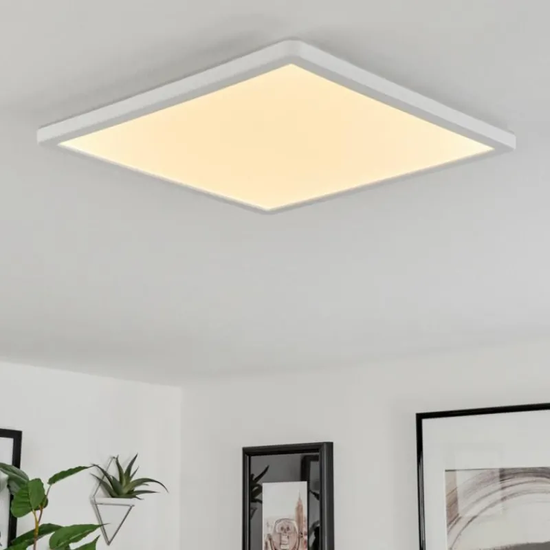 hofstein Plafonnier Hortinhas LED Blanc, 1 lumière, Télécommandes, Changeur de couleurs