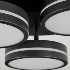 hofstein Plafonnier Huallilemu LED Noir, 3 lumières