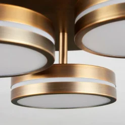 hofstein Plafonnier Huallilemu LED Vieux laiton, 3 lumières