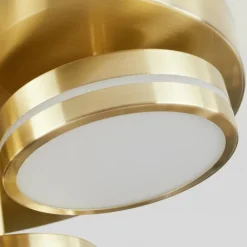 hofstein Plafonnier Huallilemu LED Laiton, 3 lumières