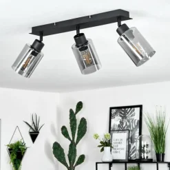 hofstein Plafonnier Hunouri Noir, 3 lumières