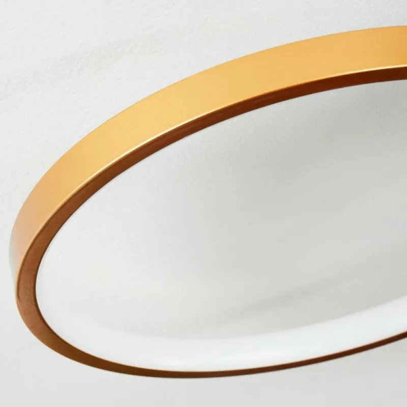 Lampes Dorées-hofstein Plafonnier Ipinco LED Or, Noir, Transparent, 1 lumière, Télécommandes