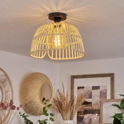 Luminaires Scandinaves-hofstein Plafonnier Irupata Noir, 1 lumière