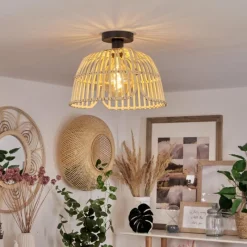 Luminaires Scandinaves-hofstein Plafonnier Irupata Noir, 1 lumière