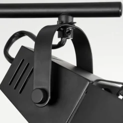 Lampes Industrielles-hofstein Plafonnier Isanay Noir, 4 lumières