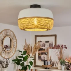 Luminaires Scandinaves-hofstein Plafonnier Isisford Noir, 1 lumière