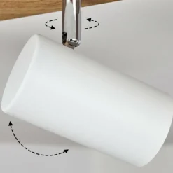 Luminaires Scandinaves-hofstein Plafonnier Javel Brun, Chrome, Couleur bois, 3 lumières