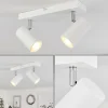 Luminaires Scandinaves-hofstein Plafonnier Javel Chrome, Blanc, 2 lumières