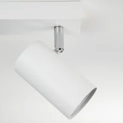 Luminaires Scandinaves-hofstein Plafonnier Javel Chrome, Blanc, 5 lumières