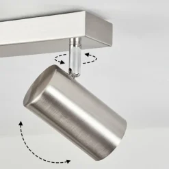 hofstein Plafonnier Javel Chrome, Nickel mat, 5 lumières