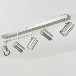 hofstein Plafonnier Javel Chrome, Nickel mat, 5 lumières