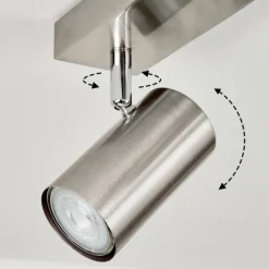 hofstein Plafonnier Javel Nickel mat, 6 lumières