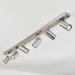 hofstein Plafonnier Javel Nickel mat, 6 lumières