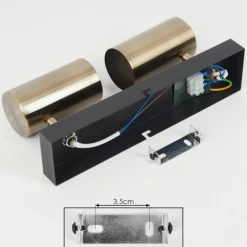 hofstein Plafonnier Javel Noir, 2 lumières