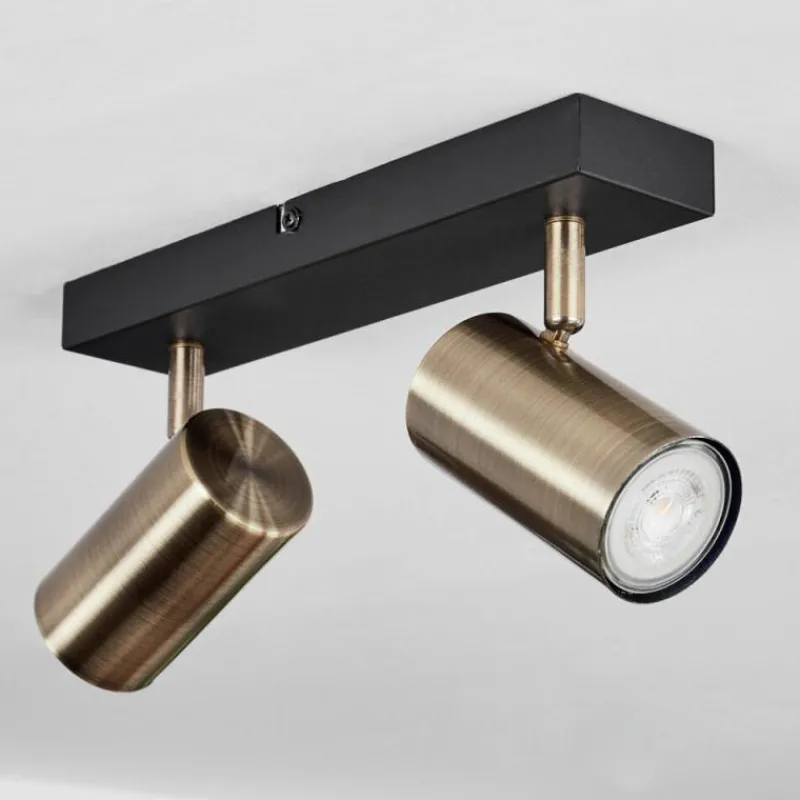 hofstein Plafonnier Javel Noir, 2 lumières