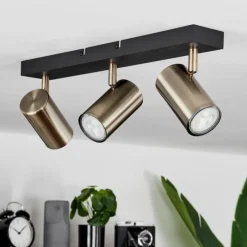 hofstein Plafonnier Javel Noir, 3 lumières