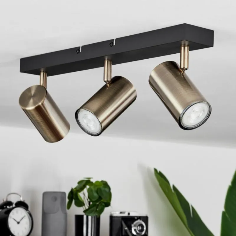 hofstein Plafonnier Javel Noir, 3 lumières