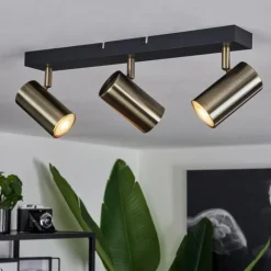 hofstein Plafonnier Javel Noir, 3 lumières