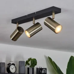 hofstein Plafonnier Javel Noir, 3 lumières