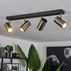 hofstein Plafonnier Javel Noir, 4 lumières