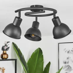 Luminaires Scandinaves-hofstein Plafonnier Kansela Noir, 3 lumières