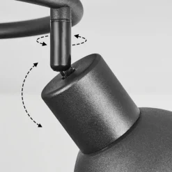 Luminaires Scandinaves-hofstein Plafonnier Kansela Noir, 3 lumières