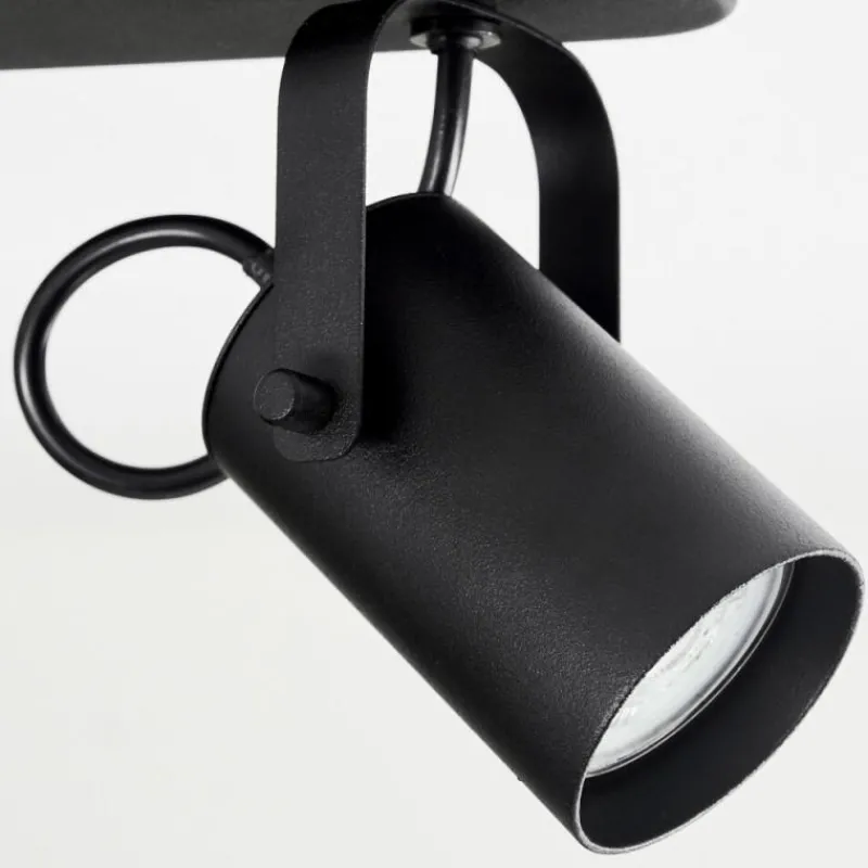 hofstein Plafonnier Kergus Noir, 2 lumières