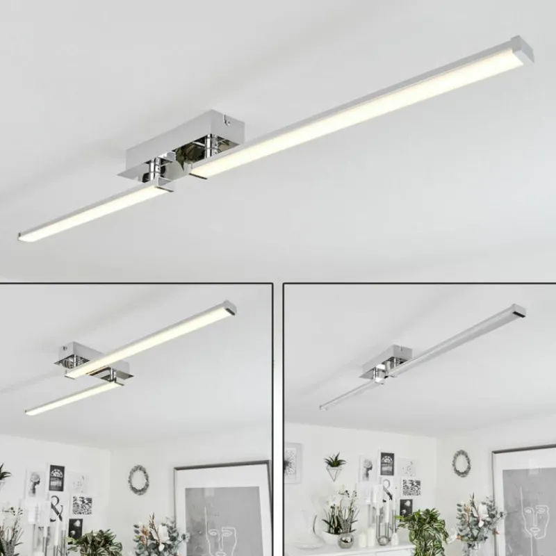 hofstein Plafonnier Kudus LED Chrome, 1 lumière