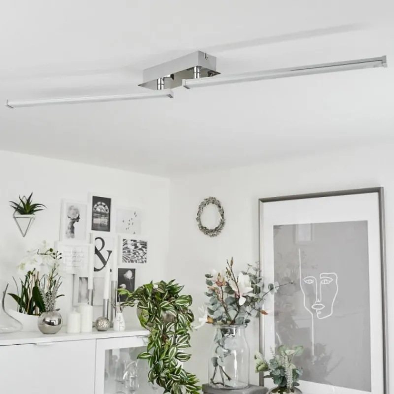 hofstein Plafonnier Kudus LED Chrome, 1 lumière