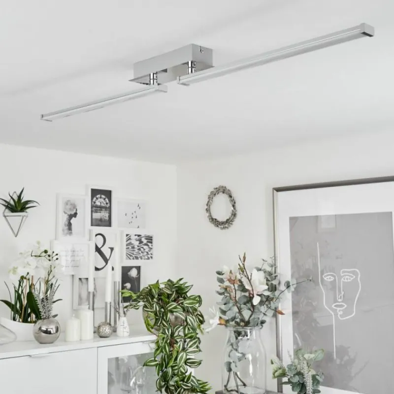 hofstein Plafonnier Kudus LED Chrome, 1 lumière